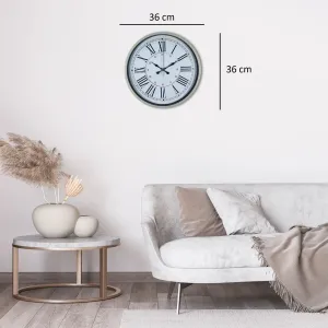 Krem Plastik Duvar Saati 36 cm · Model PP-3652X