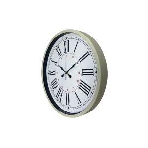 Krem Plastik Duvar Saati 36 cm · Model PP-3652X