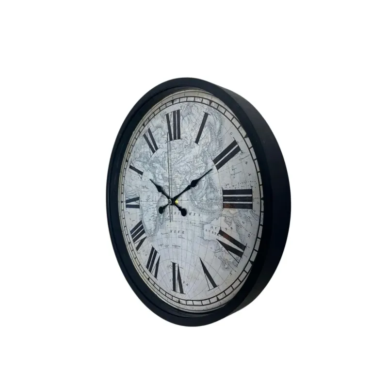 Siyah Plastik Duvar Saati 36 cm · Model PP-3657B