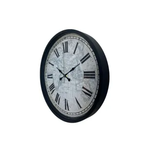Siyah Plastik Duvar Saati 36 cm · Model PP-3657B