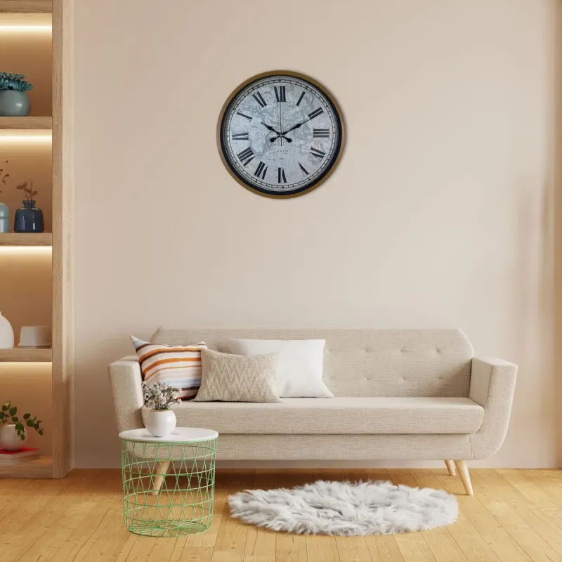 Kahverengi Plastik Duvar Saati 36 cm · Model PP-3657I