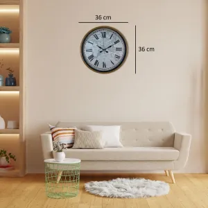 Kahverengi Plastik Duvar Saati 36 cm · Model PP-3657I
