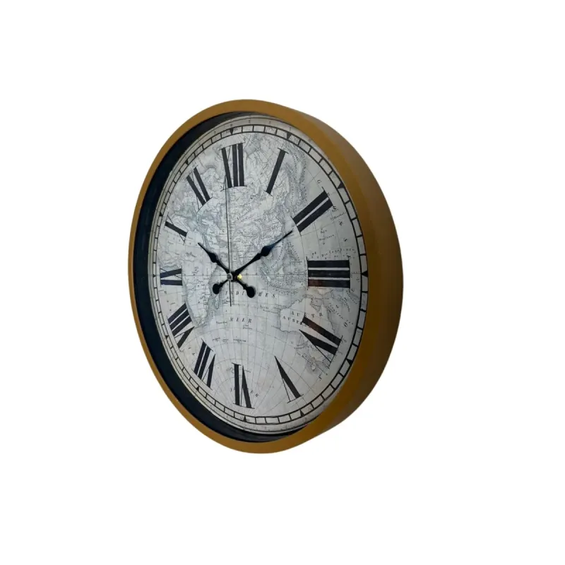 Kahverengi Plastik Duvar Saati 36 cm · Model PP-3657I