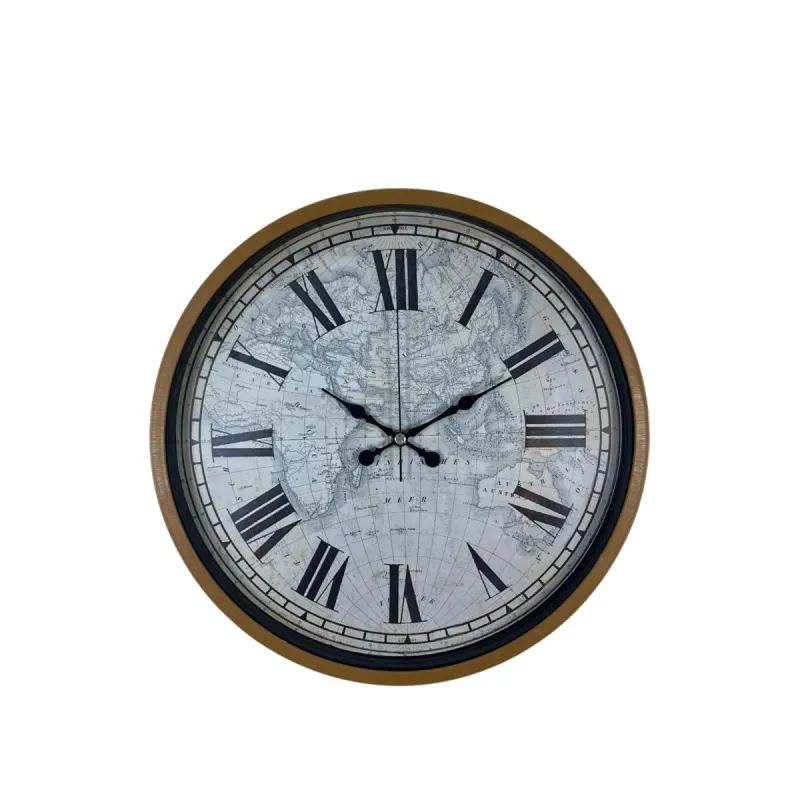 Kahverengi Plastik Duvar Saati 36 cm · Model PP-3657I