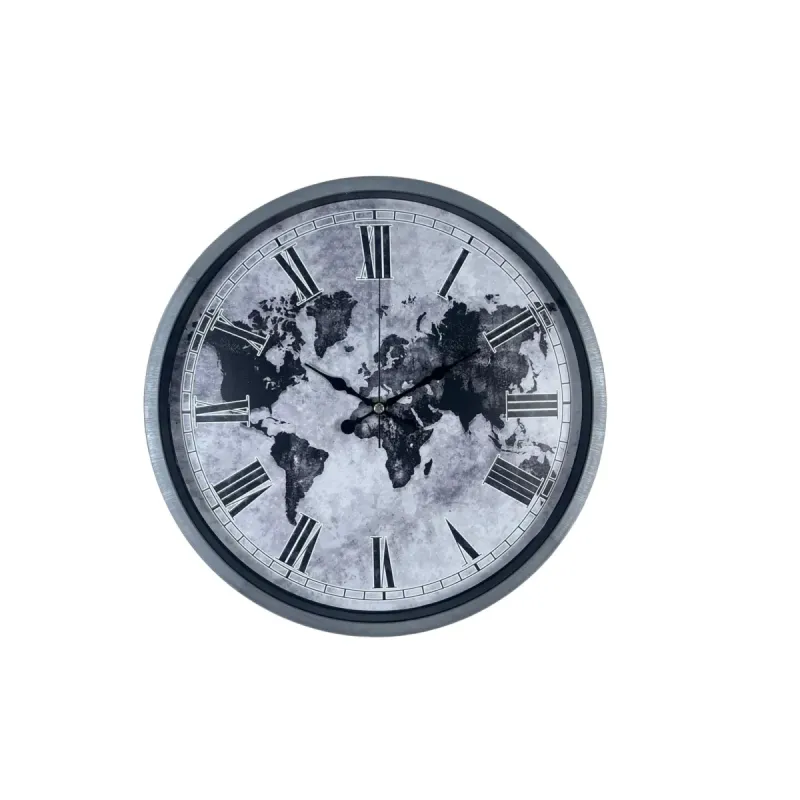 Gri Plastik Duvar Saati 36 cm · Model PP-3664K