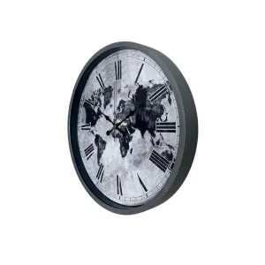 Gri Plastik Duvar Saati 36 cm · Model PP-3664K
