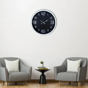 Beyaz Metal Duvar Saati 40 cm · Model 4009W