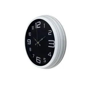 Beyaz Metal Duvar Saati 40 cm · Model 4009W