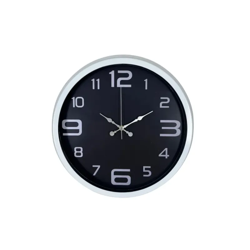 Beyaz Metal Duvar Saati 40 cm · Model 4009W