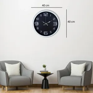 Beyaz Metal Duvar Saati 40 cm · Model 4009W