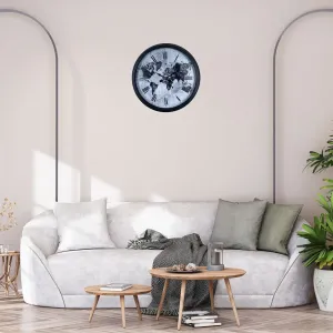 Siyah Metal Duvar Saati 40 cm · Model 4064B