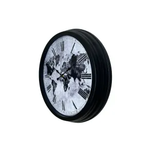 Siyah Metal Duvar Saati 40 cm · Model 4064B