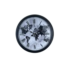 Siyah Metal Duvar Saati 40 cm · Model 4064B