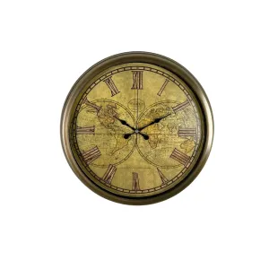 Retro Görünümlü Eskitme Metal Duvar Saati 40 cm · Model 4066E