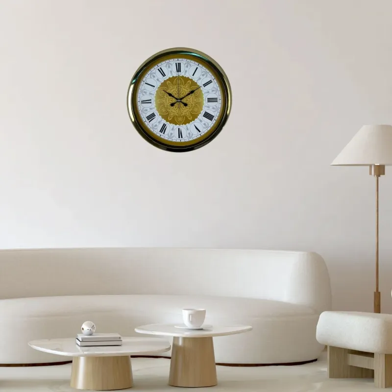Gold Metal Duvar Saati 40 cm · Model 4076G