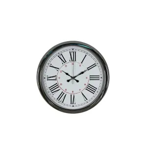 Krom Metal Duvar Saati 40 cm · Model 4052K