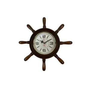Eskitme Ahşap Dümen Duvar Saati 37 cm · Model D3716E
