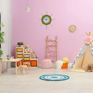 Çocuk Odası Sarı Ahşap Dümen Duvar Saati 37 cm · Model D3794Y