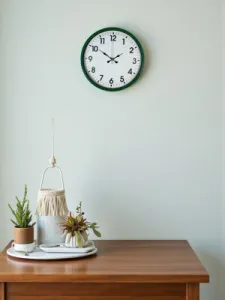 Yeşil Plastik Duvar Saati 36 cm · Model PP-3601L