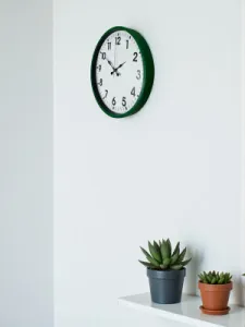 Yeşil Plastik Duvar Saati 36 cm · Model PP-3601L