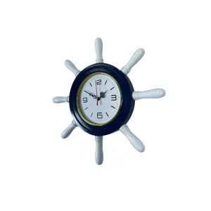 Kavelalı Lacivert Ahşap Dümen Duvar Saati 37 cm · Model D3708V