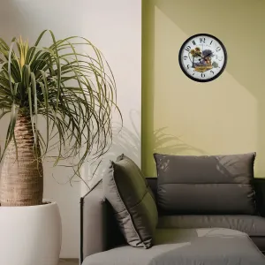 Siyah Plastik Duvar Saati 36 cm · Model PP-3635B