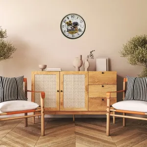 Krem Plastik Duvar Saati 36 cm · Model PP-3635X
