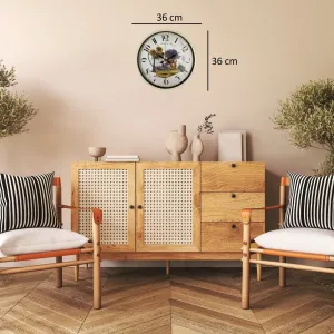Krem Plastik Duvar Saati 36 cm · Model PP-3635X