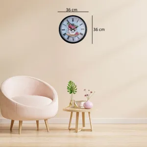 Siyah Plastik Duvar Saati 36 cm · Model PP-3680B