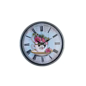 Gri Plastik Duvar Saati 36 cm · Model PP-3680K