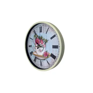 Krem Plastik Duvar Saati 36 cm · Model PP-3680X