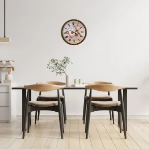 Kahverengi Plastik Duvar Saati 36 cm · Model PP-3681I