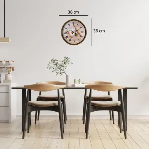Kahverengi Plastik Duvar Saati 36 cm · Model PP-3681I