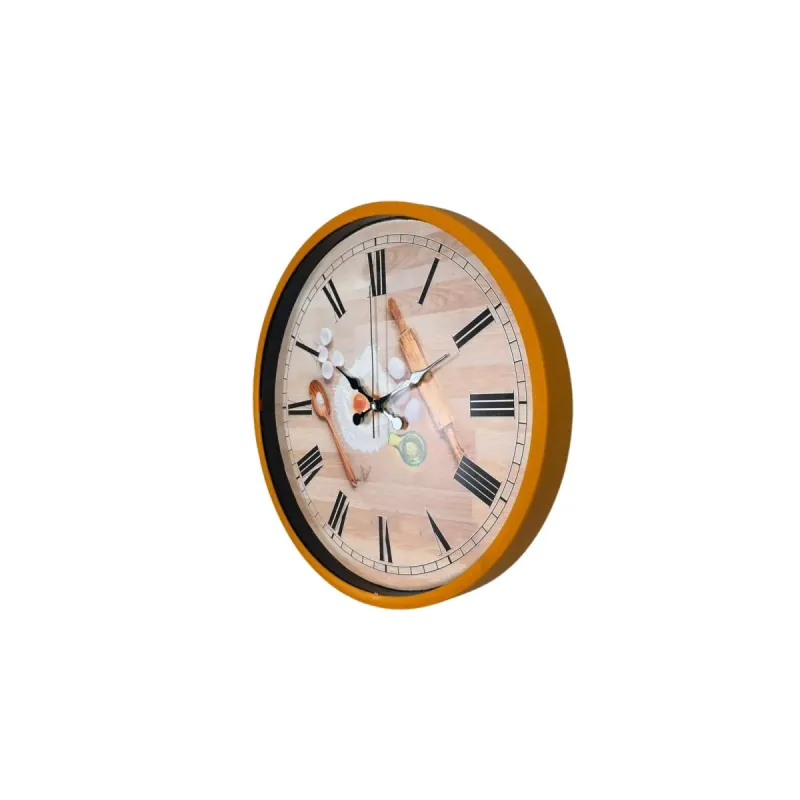 Turuncu Plastik Duvar Saati 36 cm · Model PP-3681O