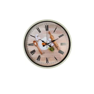 Krem Plastik Duvar Saati 36 cm · Model PP-3681X