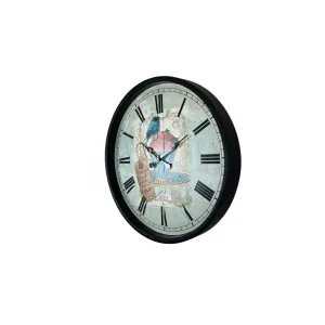 Siyah Plastik Duvar Saati 36 cm · Model PP-3683B