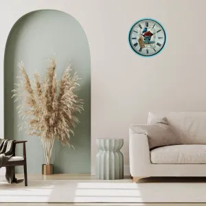 Turkuaz Plastik Duvar Saati 36 cm · Model PP-3683T