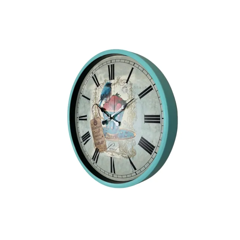 Turkuaz Plastik Duvar Saati 36 cm · Model PP-3683T