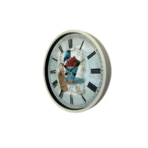 Krem Plastik Duvar Saati 36 cm · Model PP-3683X
