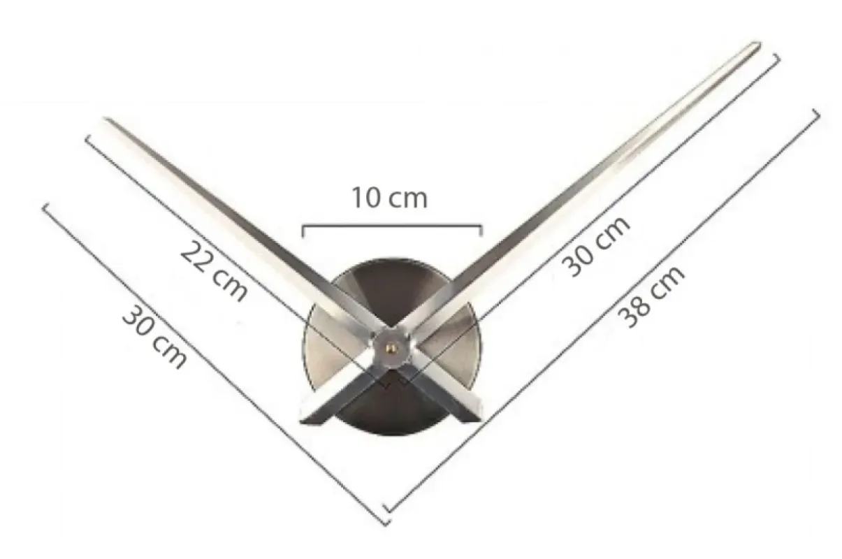 Siyah Pleksi Duvar Saati 80 cm · Model 4107