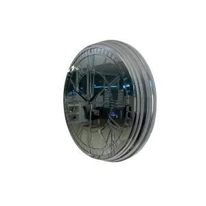 Roma Rakamlı Aynalı Krom Metal Duvar Saati 40 cm · Model 40K