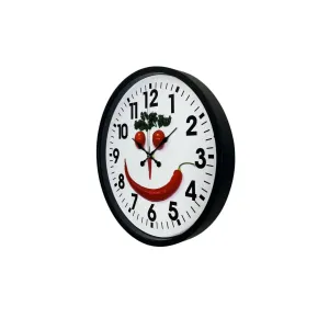Siyah Plastik Duvar Saati 36 cm · Model PP-3634B
