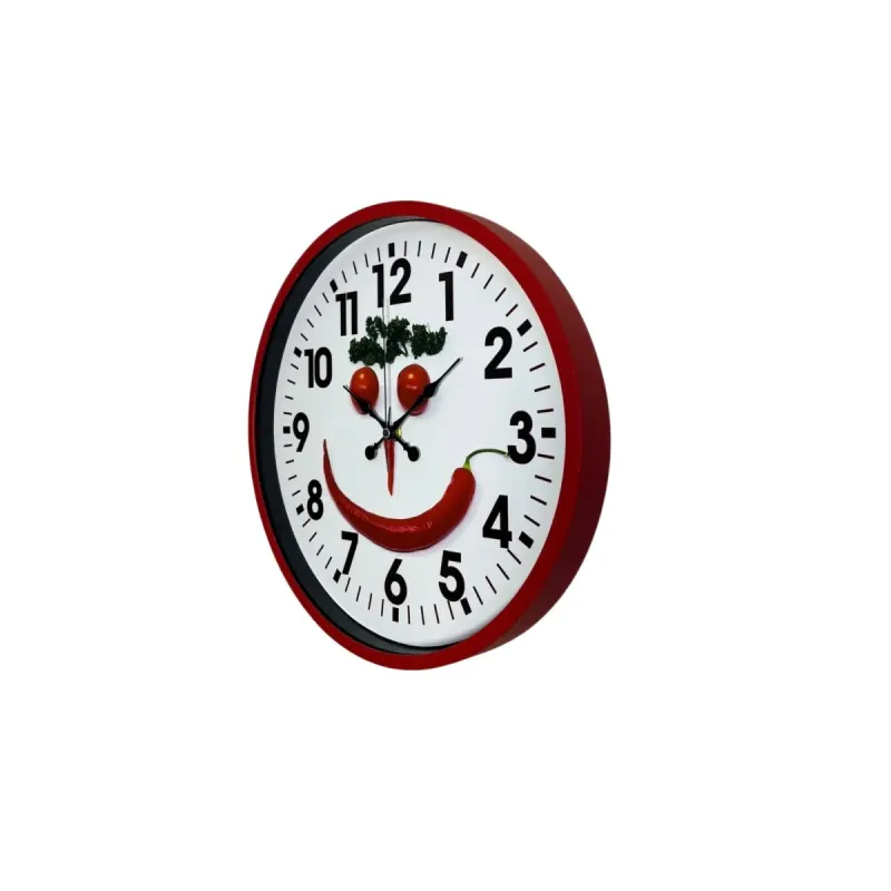 Kırmızı Plastik Duvar Saati 36 cm · Model PP-3634R