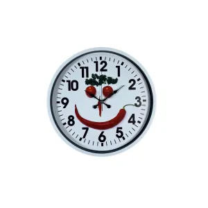 Beyaz Plastik Duvar Saati 36 cm · Model PP-3634W