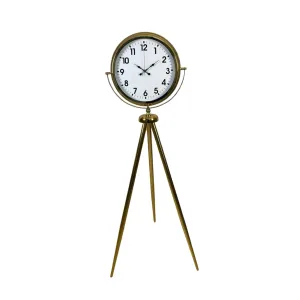 Gold Metal Ayaklı Tripod Saat 150 x 45 cm · Model AS-4001GG