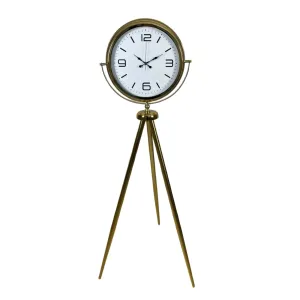 Gold Metal Ayaklı Tripod Saat 150 x 45 cm · Model AS-4008GG