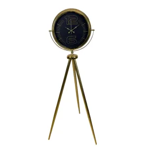 Gold Metal Ayaklı Tripod Saat 150 x 45 cm · Model AS-4012GG