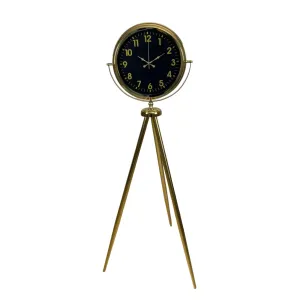 Gold Metal Ayaklı Tripod Saat 150 x 45 cm · Model AS-4023GG