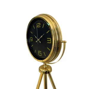 Gold Metal Ayaklı Tripod Saat 150 x 45 cm · Model AS-4044GG
