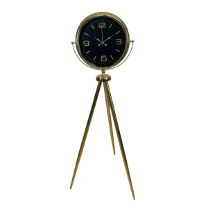 Gold Metal Ayaklı Tripod Saat 150 x 45 cm · Model AS-4044GG